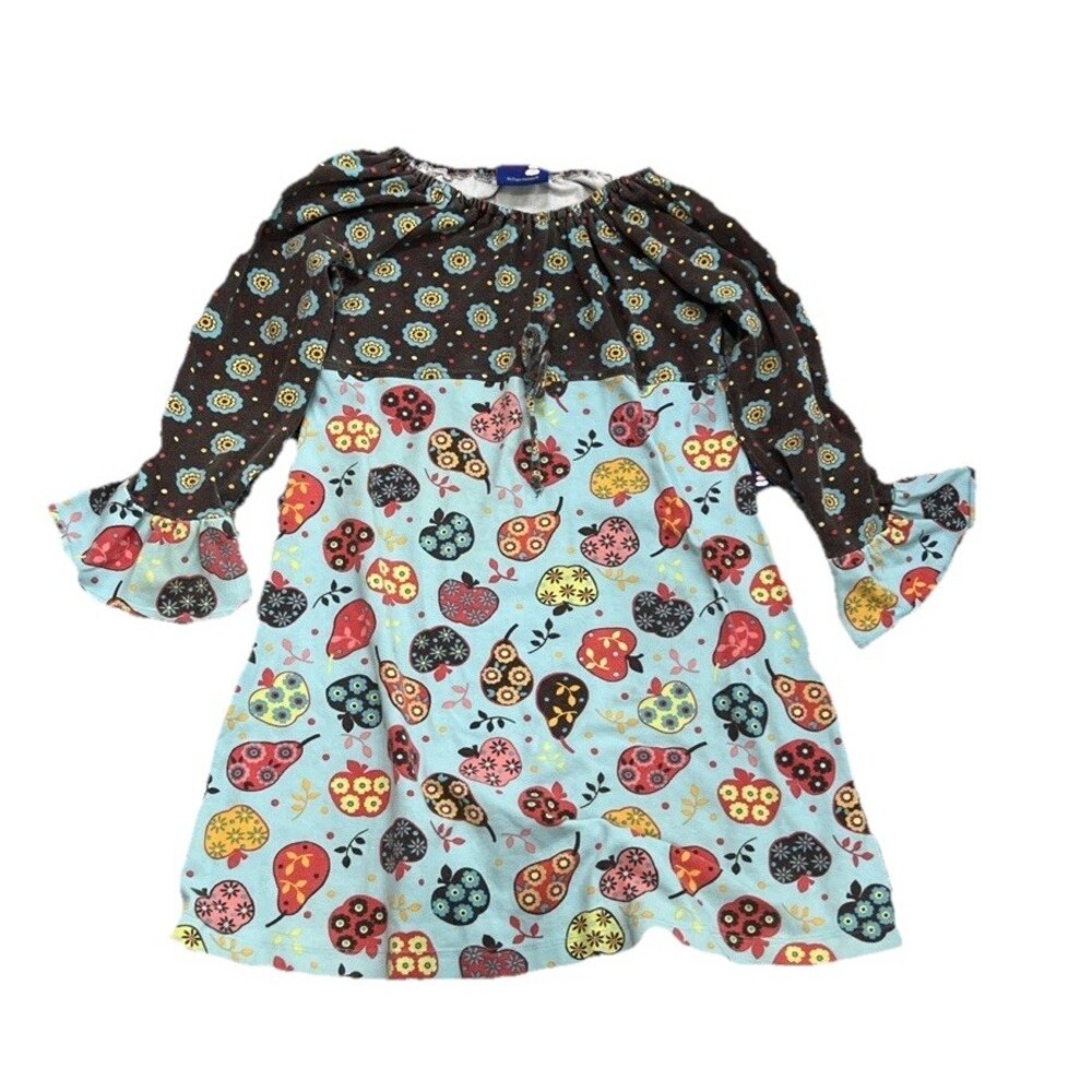 Vintage (1998) The Original Flap Happy Childs Fruit Pattern Dress Size 5 Girls